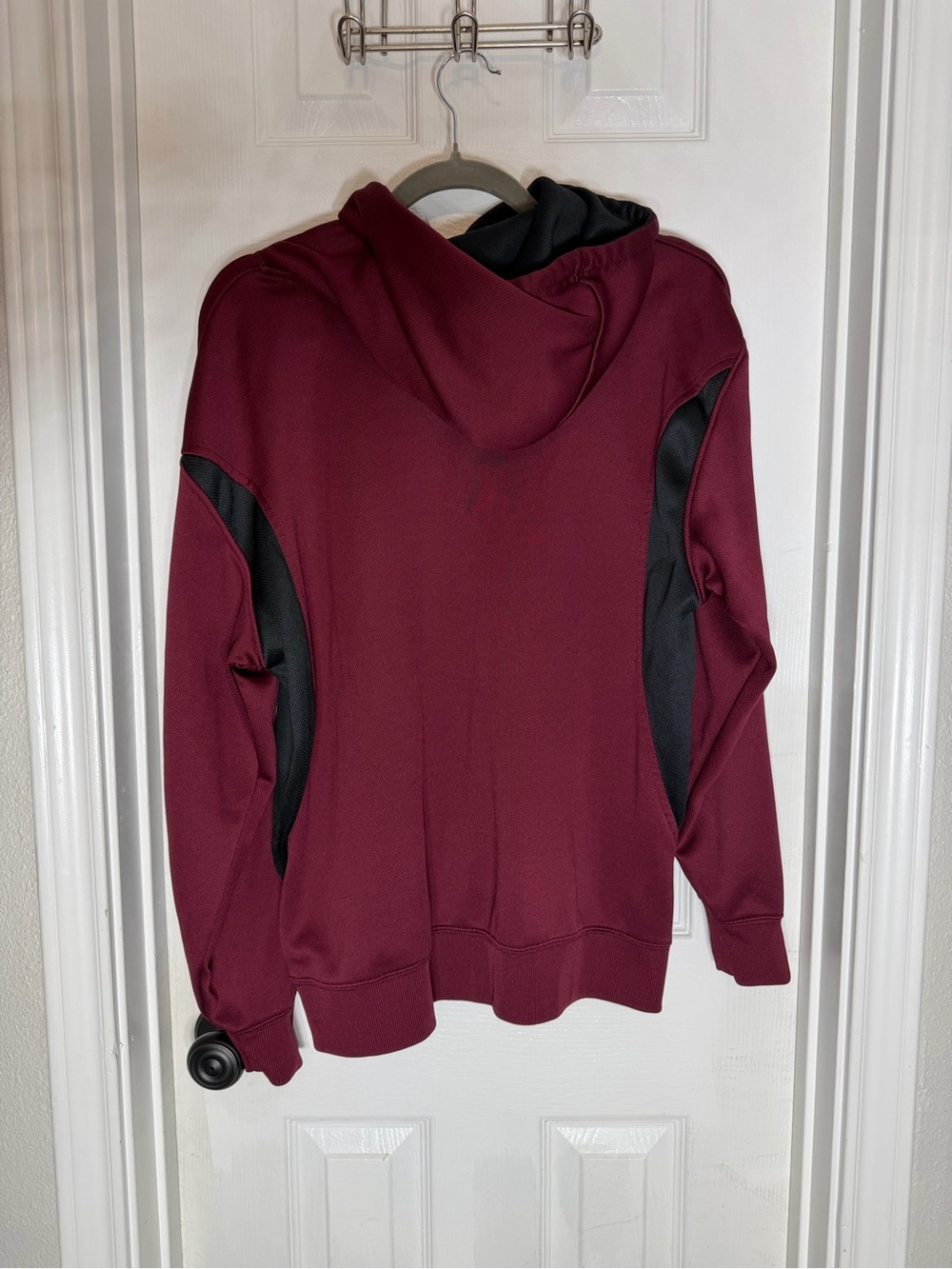 Knights Apparel Maroon Texas A&M Hooded Sweatshirt with Black Panels - Picture 3 of 3